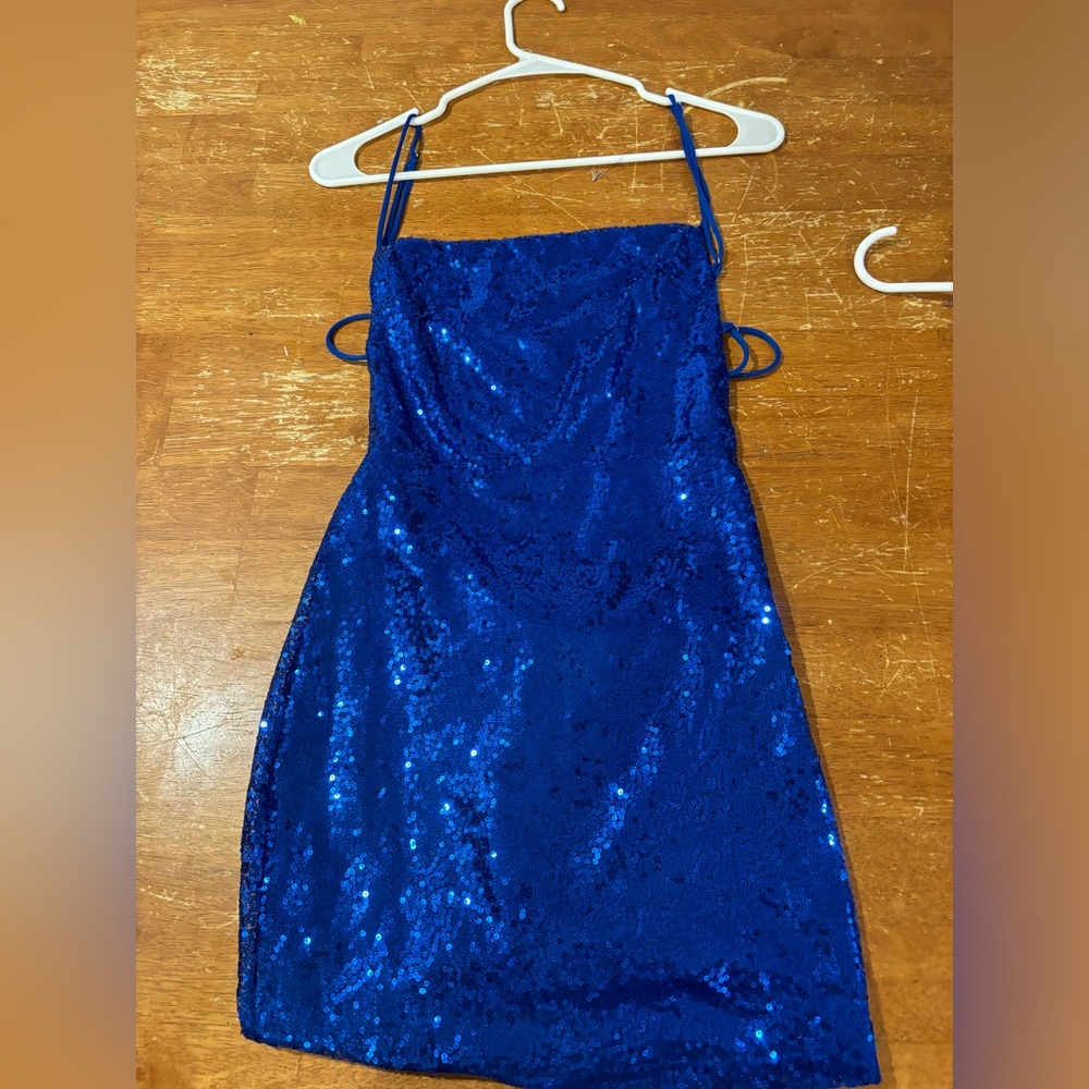 Lucy in the Sky Blue Strappy Dress Size Small